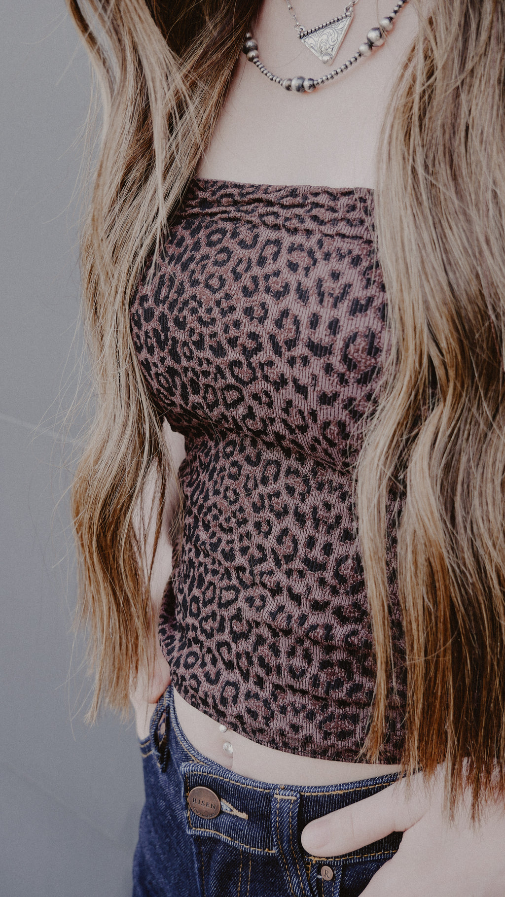 THE DAILY CHEETAH TUBE TOP￼
