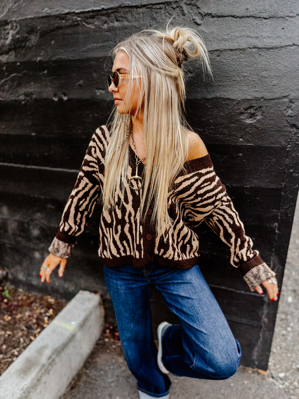 THE ZEBRA GIRL CARDIGAN