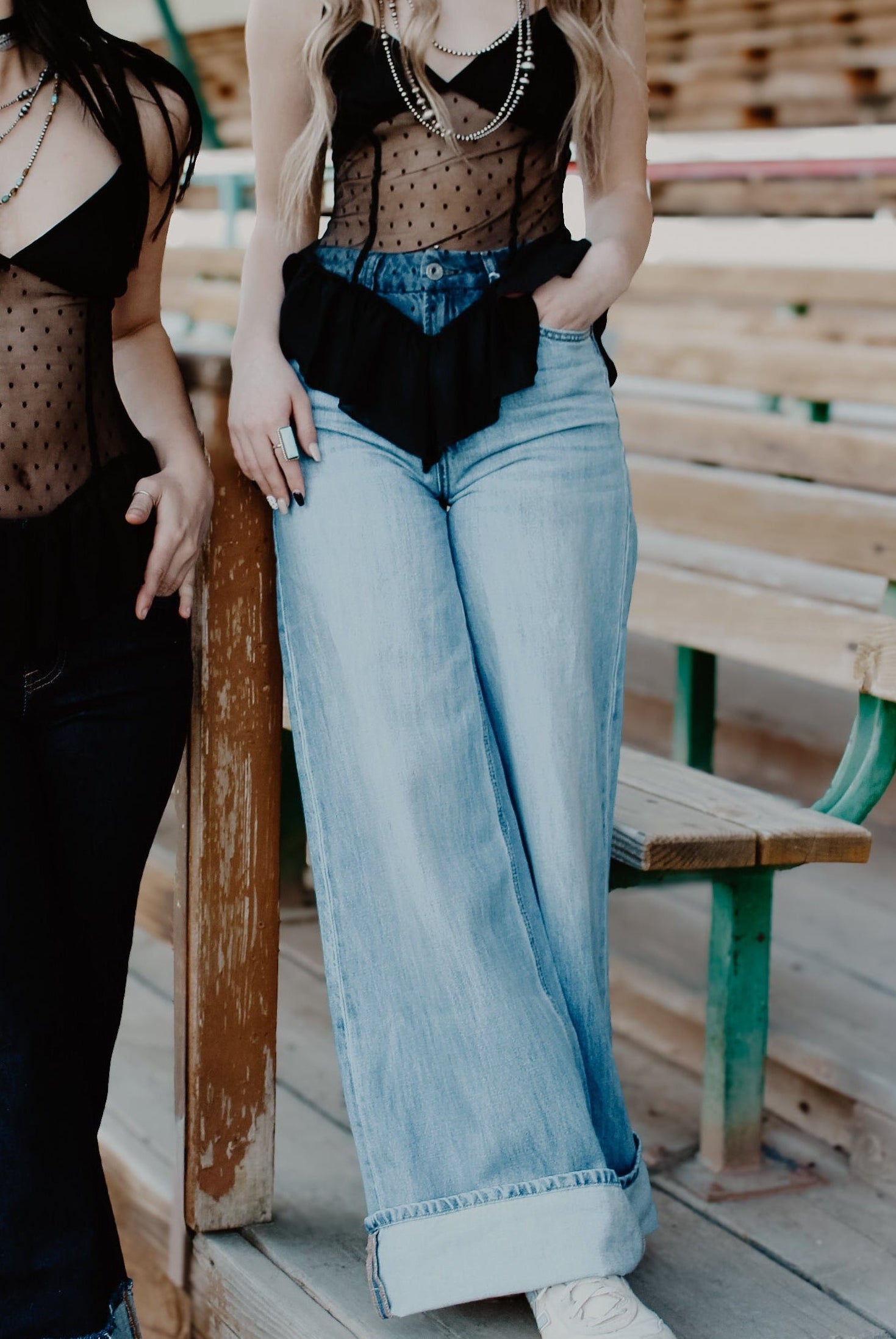 THE EVERETT SHEER LACE TOP