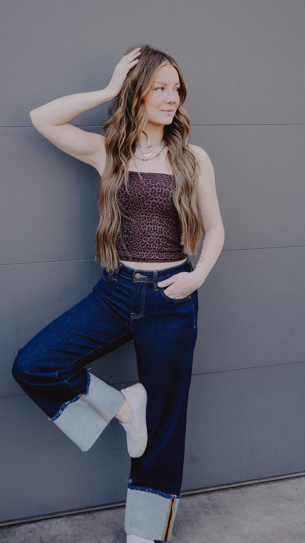 THE DAILY CHEETAH TUBE TOP￼