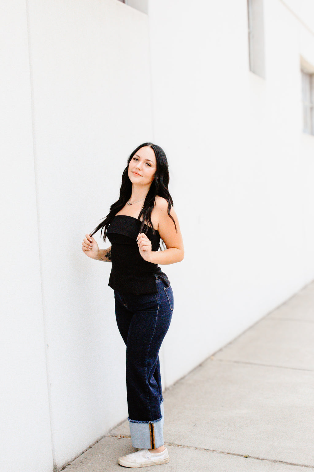 THE TESS SIDE SLIT TOP