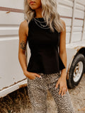 THE HEATHER BOW TIE TOP