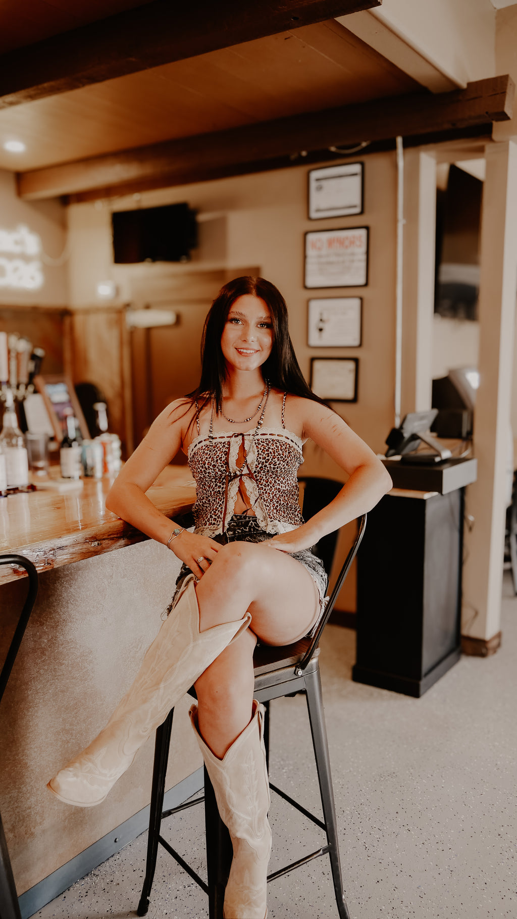 THE HALEY LEOPARD PRINT TOP