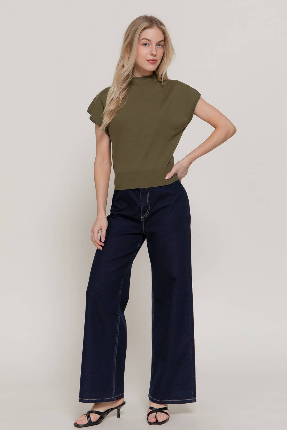THE TAYLOR MOCK SWEATER TOP