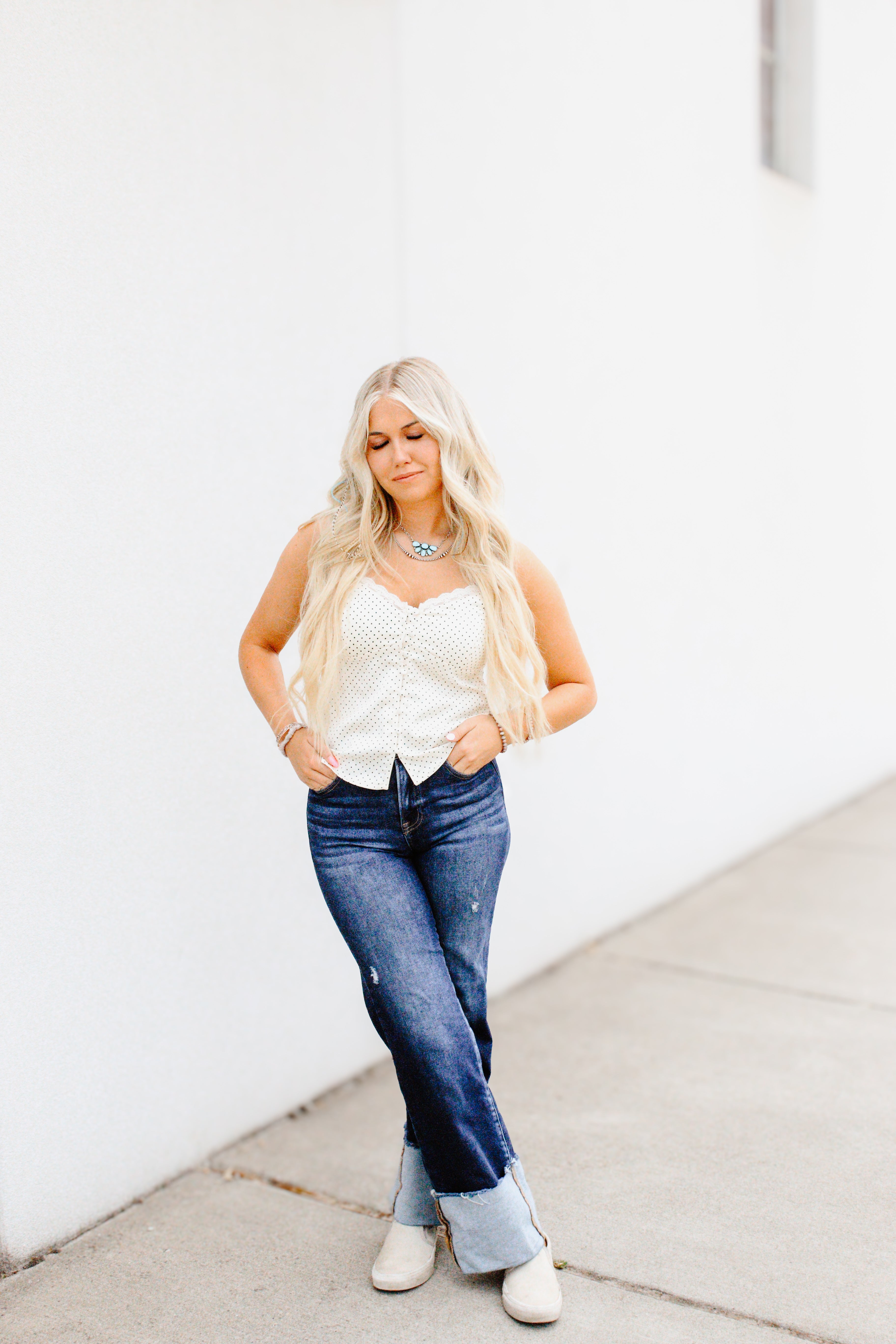 THE AVA SATIN TANK