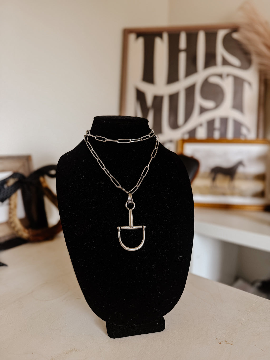 THE SHAYLEE HORSEBIT NECKLACE
