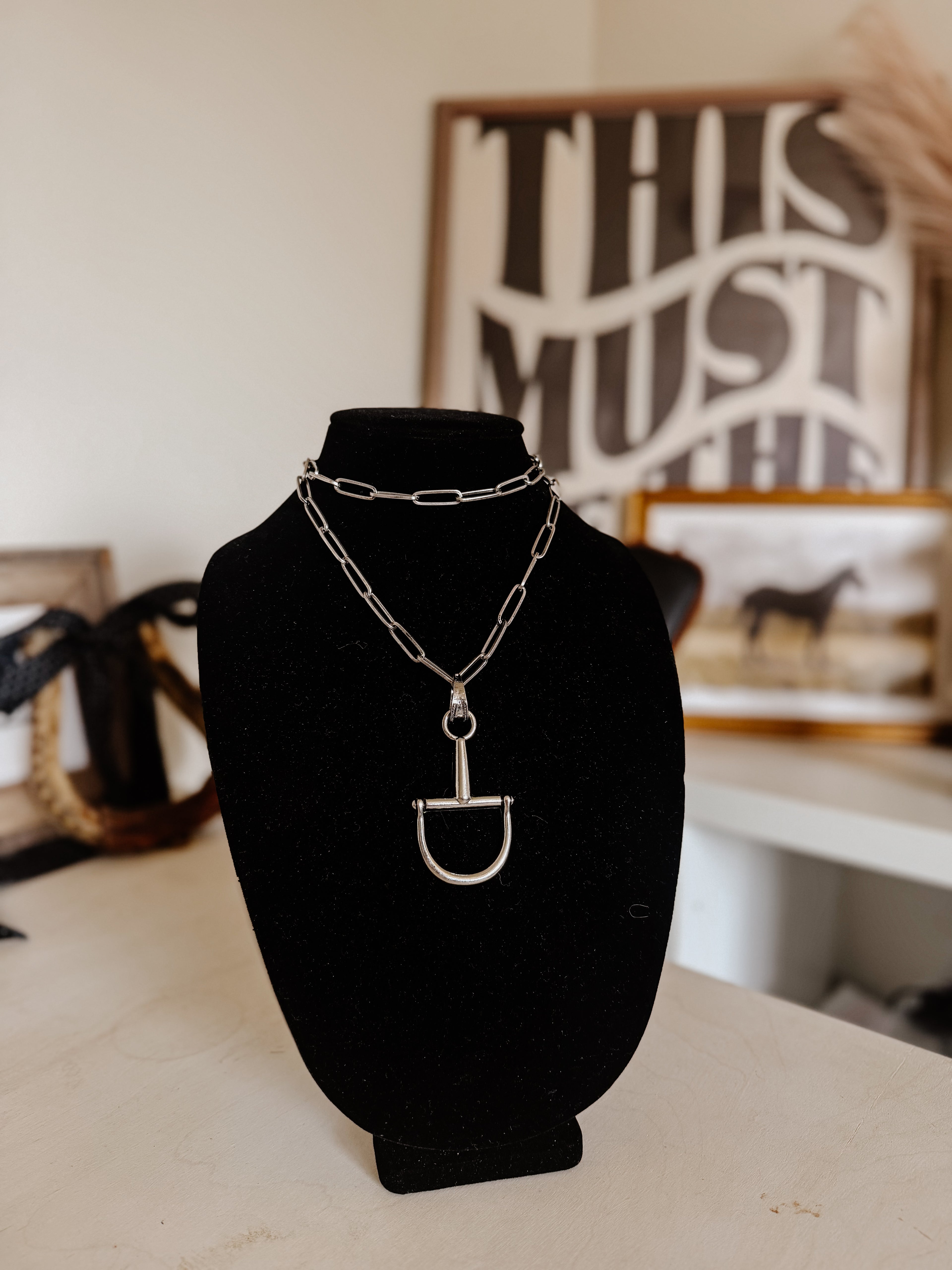THE SHAYLEE HORSEBIT NECKLACE