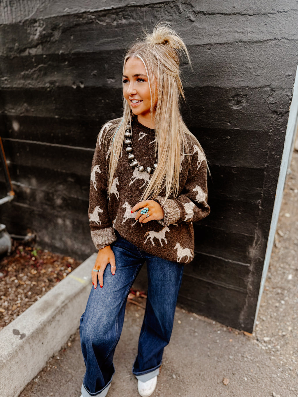 THE PRAIRIE HORSE SWEATER