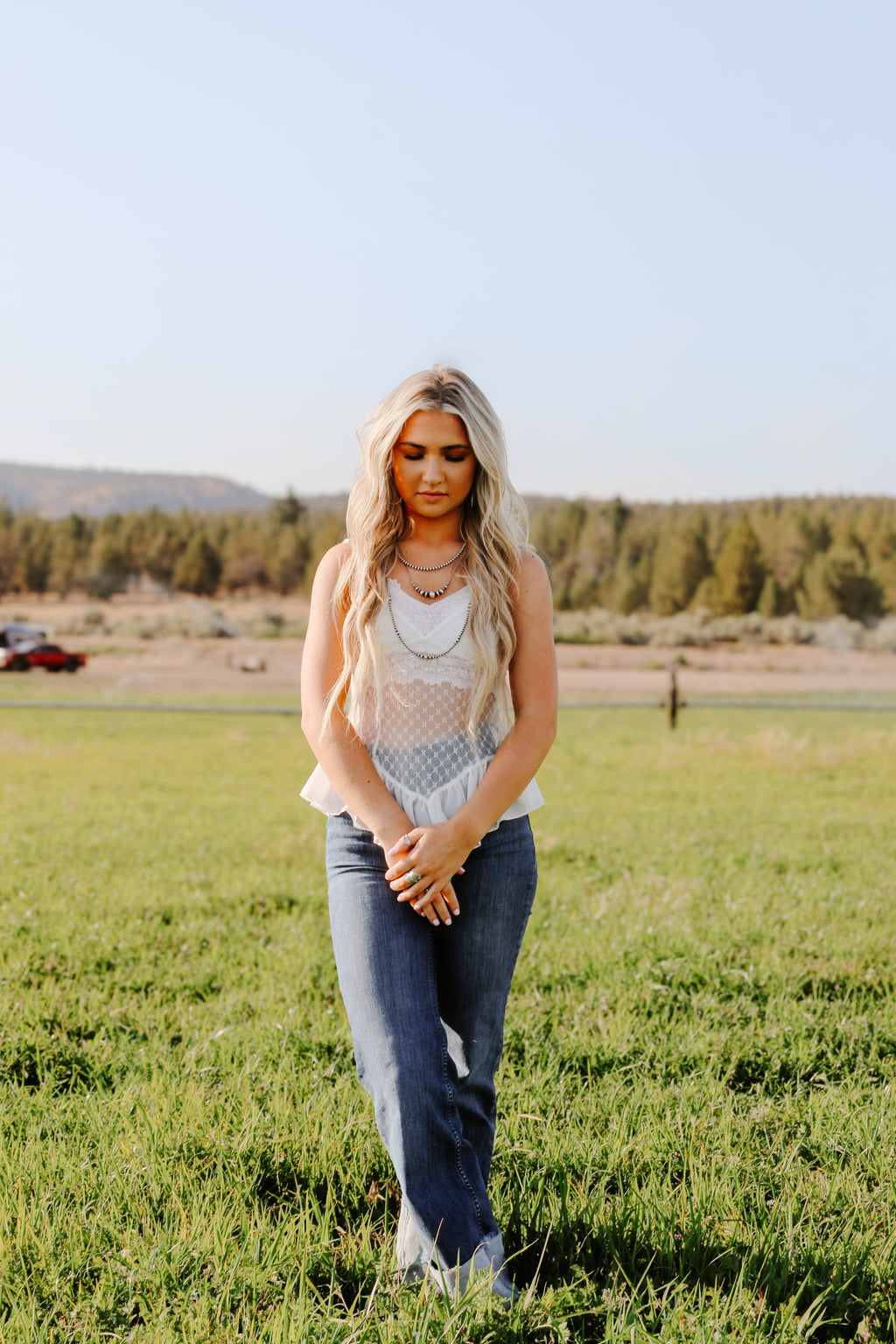 THE EVERETT SHEER LACE TOP