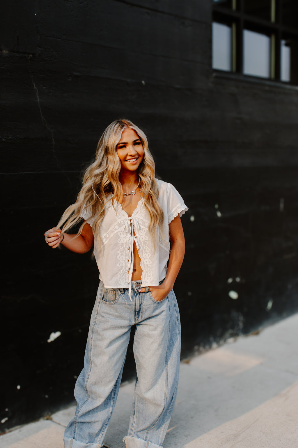THE SARAH TIE TOP