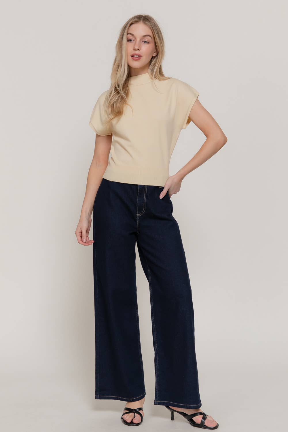 THE TAYLOR MOCK SWEATER TOP