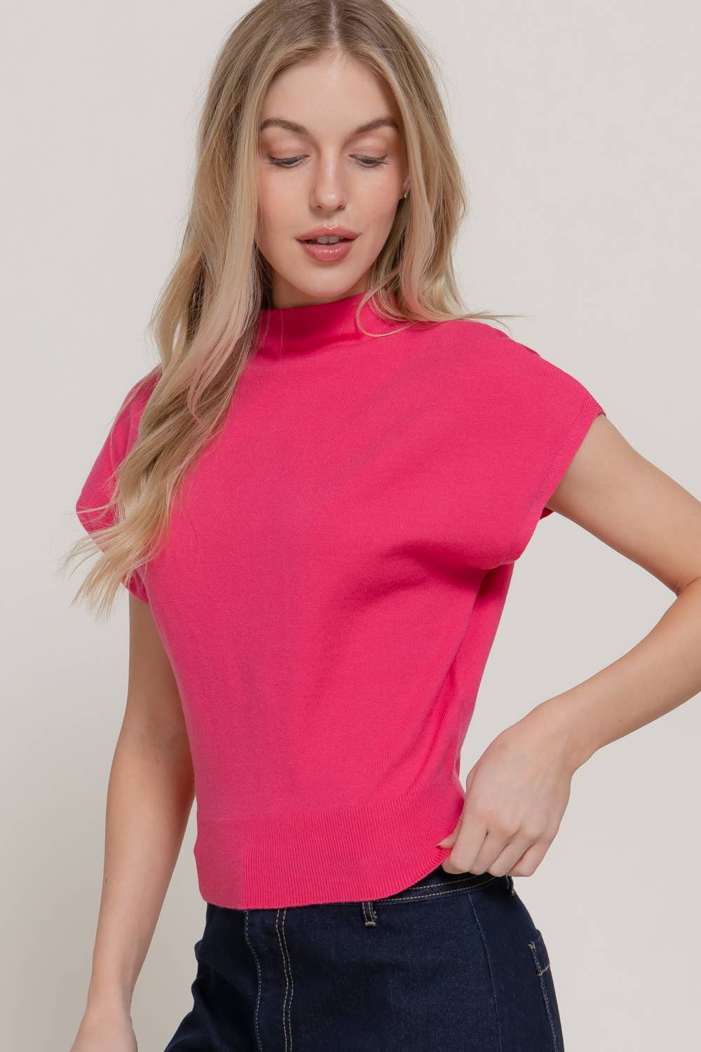 THE TAYLOR MOCK SWEATER TOP