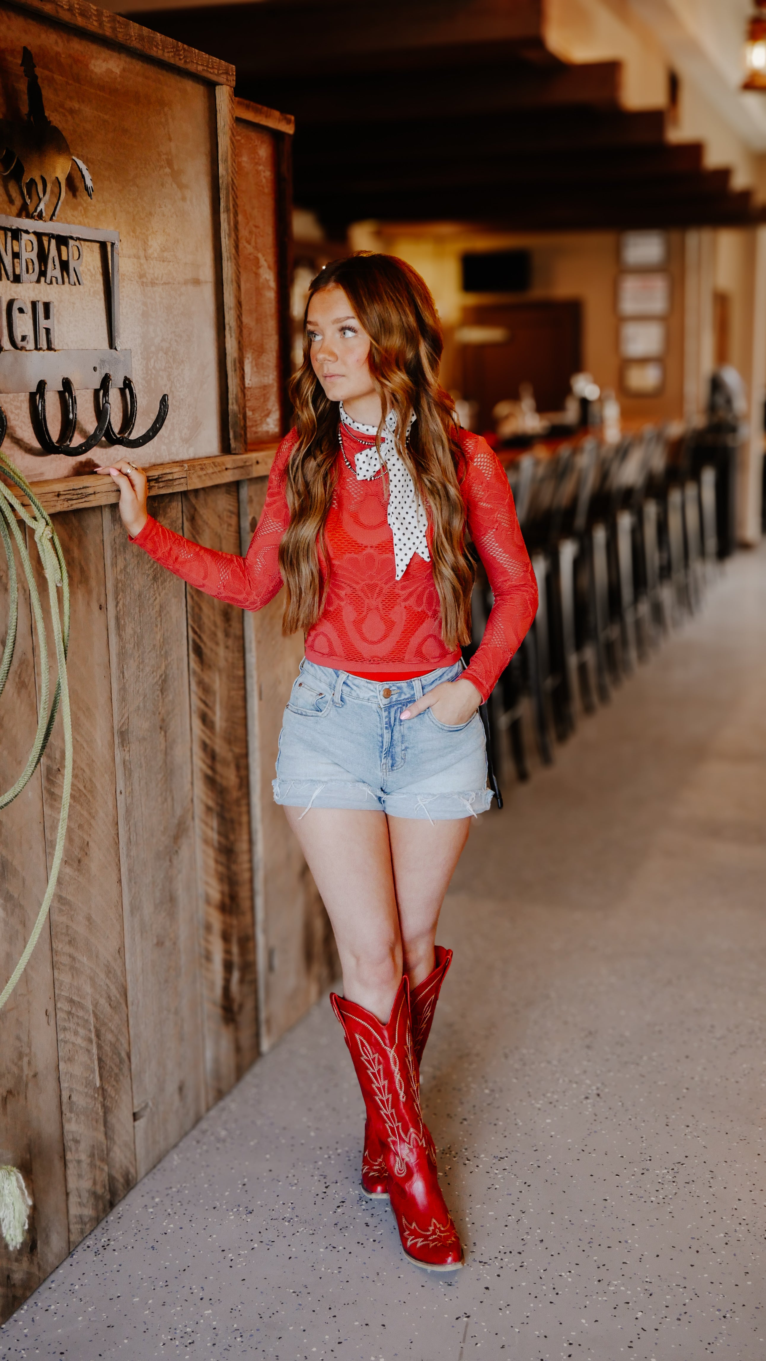 THE WILD & FREE FLORAL LACE TOP