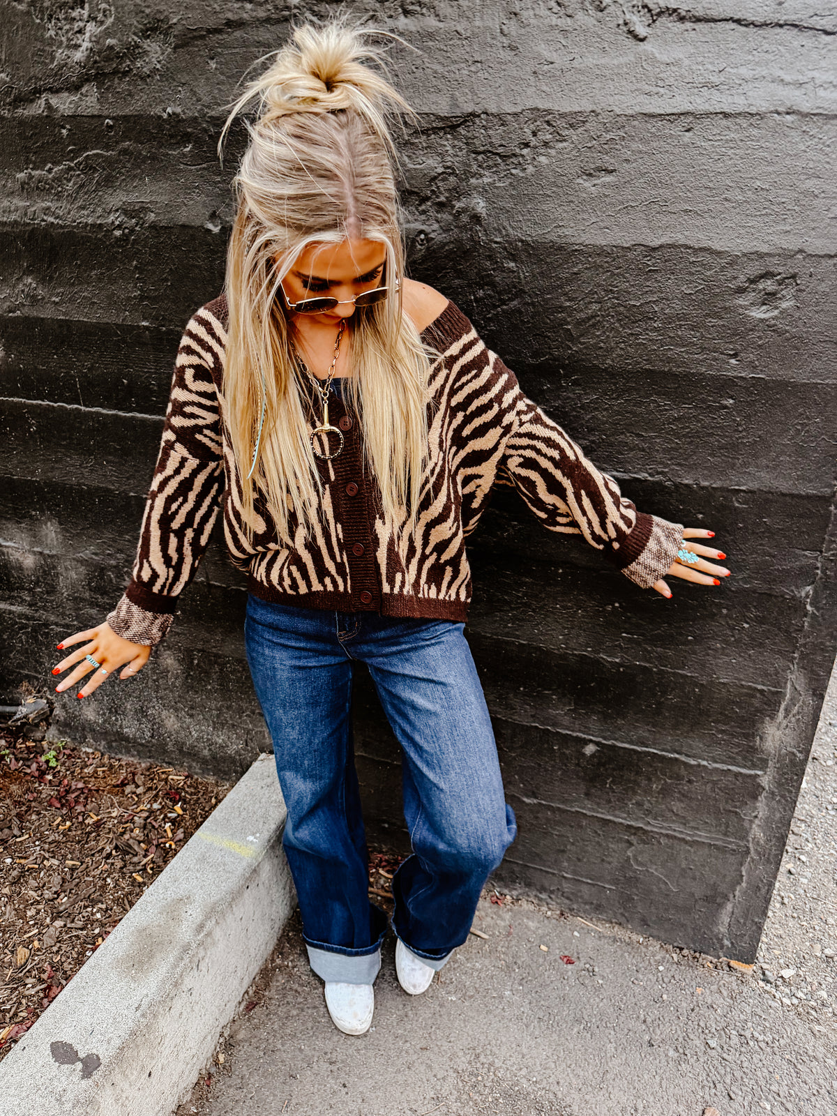 THE ZEBRA GIRL CARDIGAN