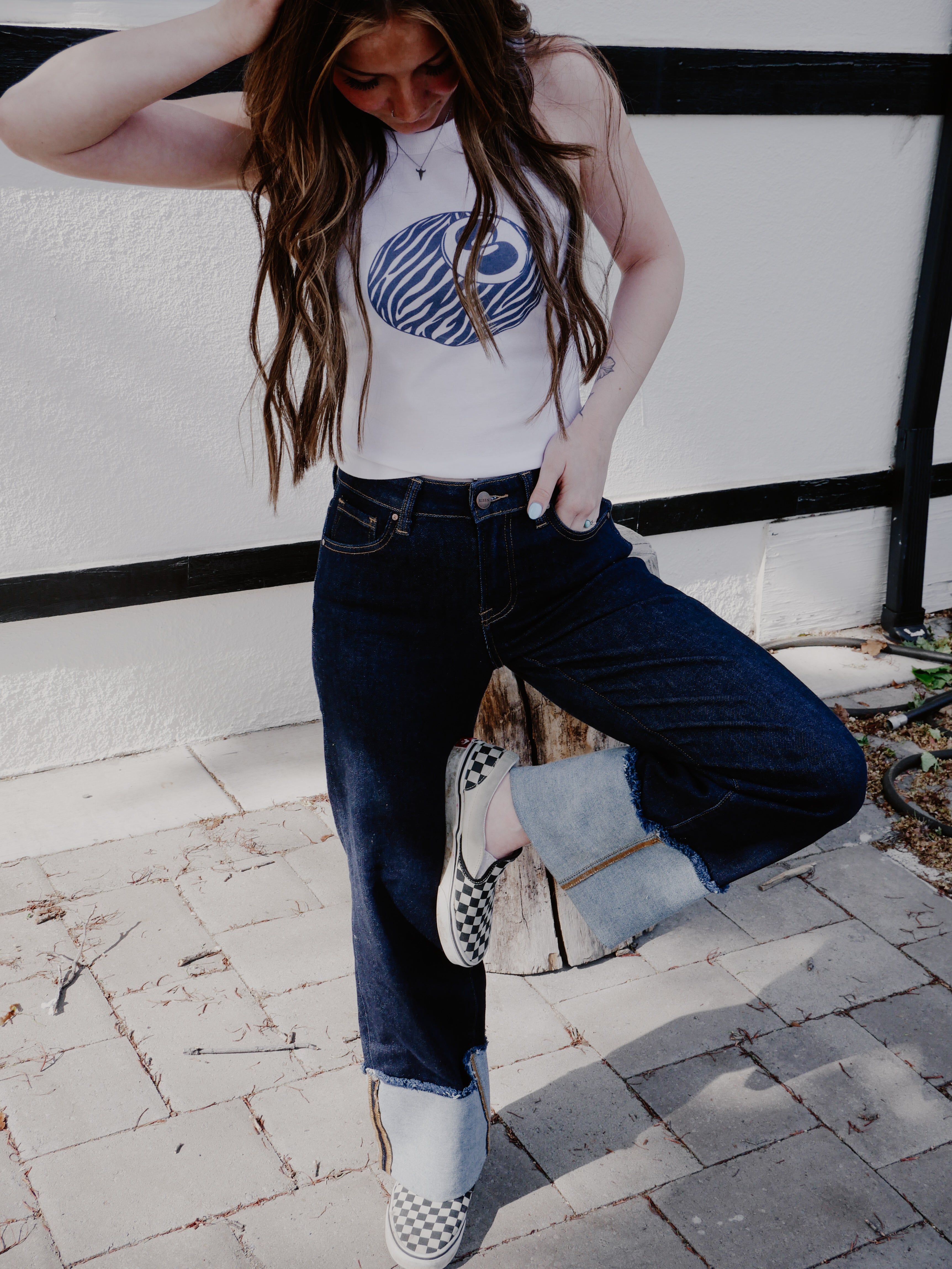 ZALLE 8 BALL CROP TANK