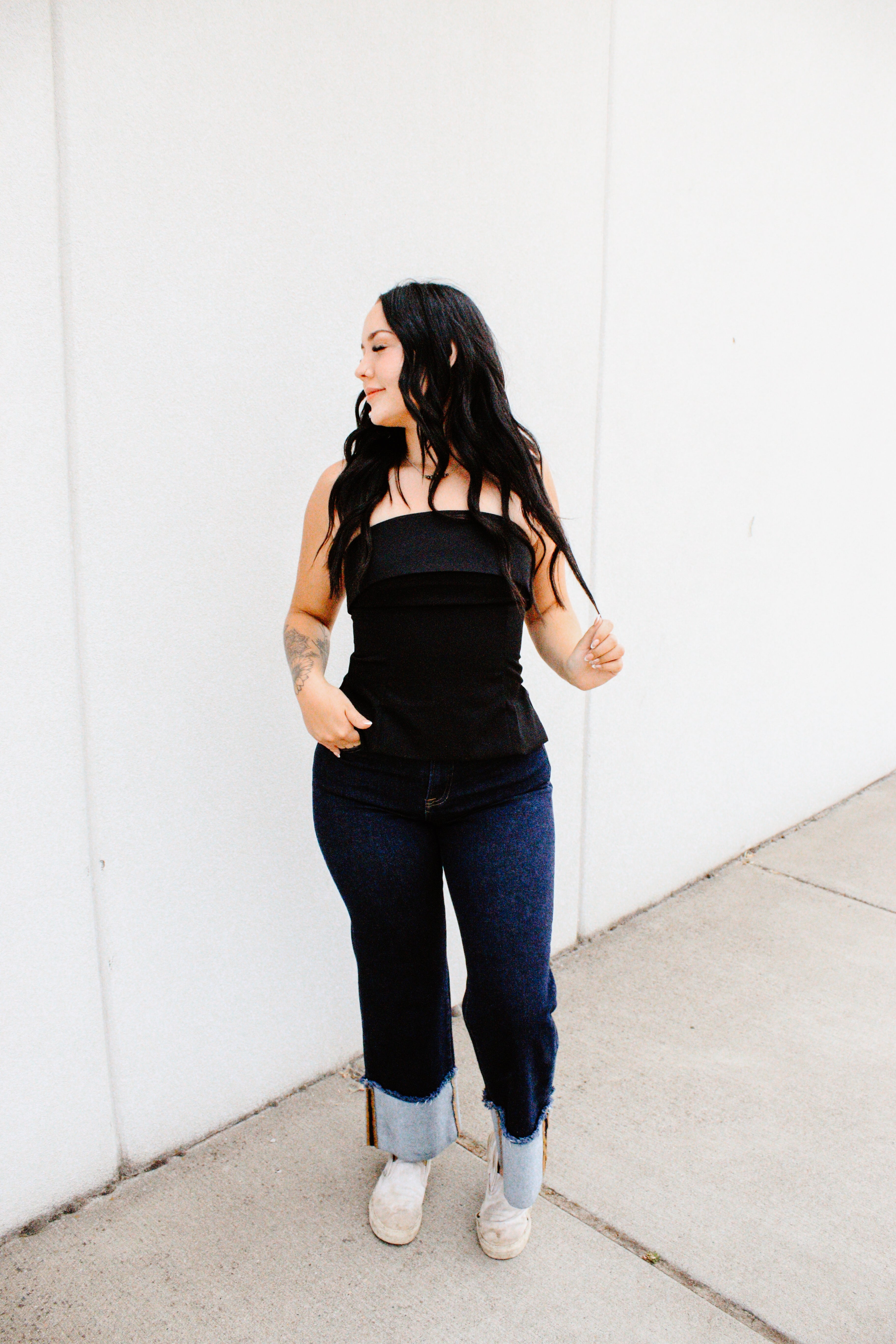 THE TESS SIDE SLIT TOP
