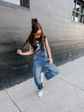 THE WRENLEY DENIM BARREL OVERALLS