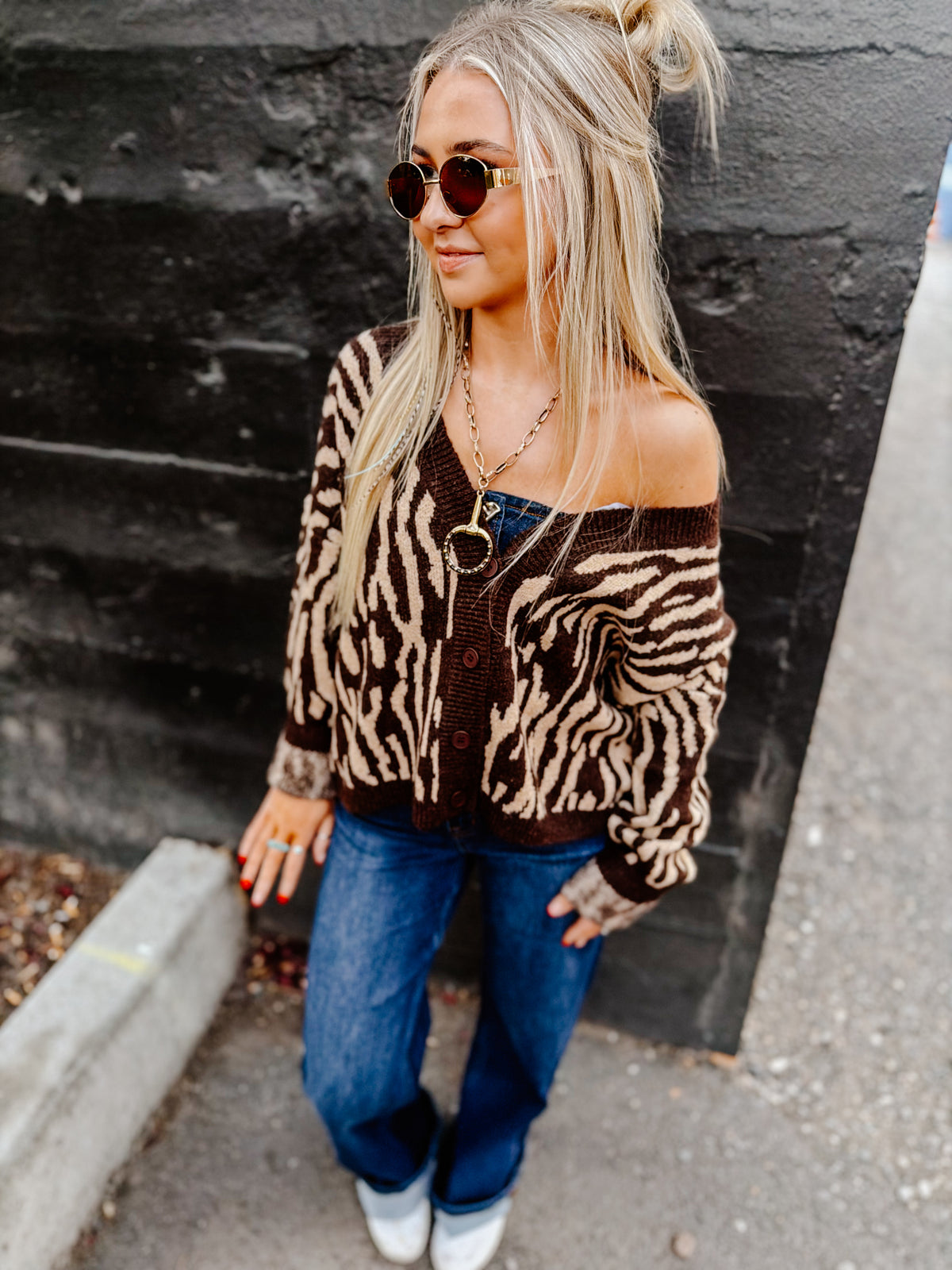 THE ZEBRA GIRL CARDIGAN