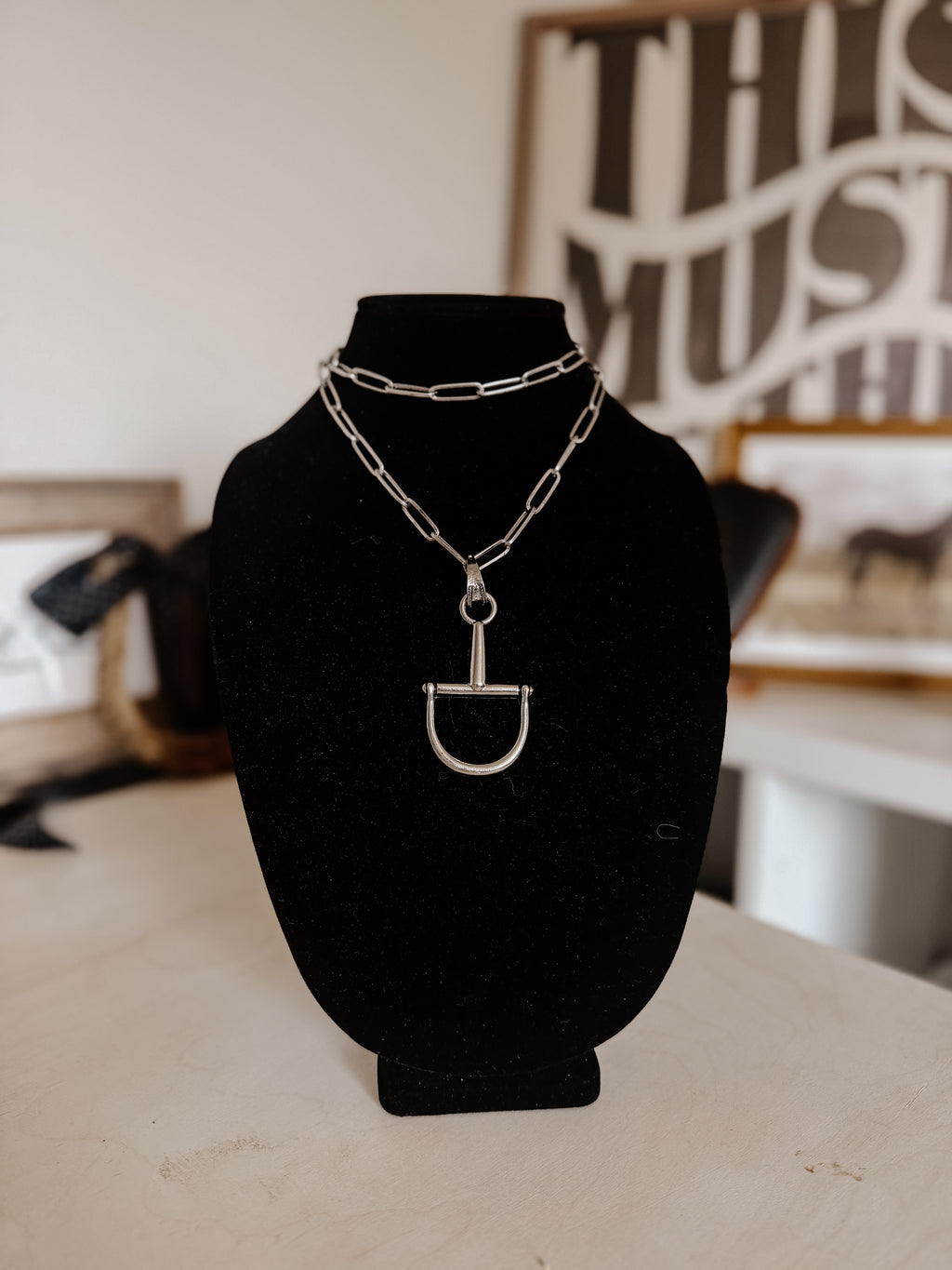 THE SHAYLEE HORSEBIT NECKLACE
