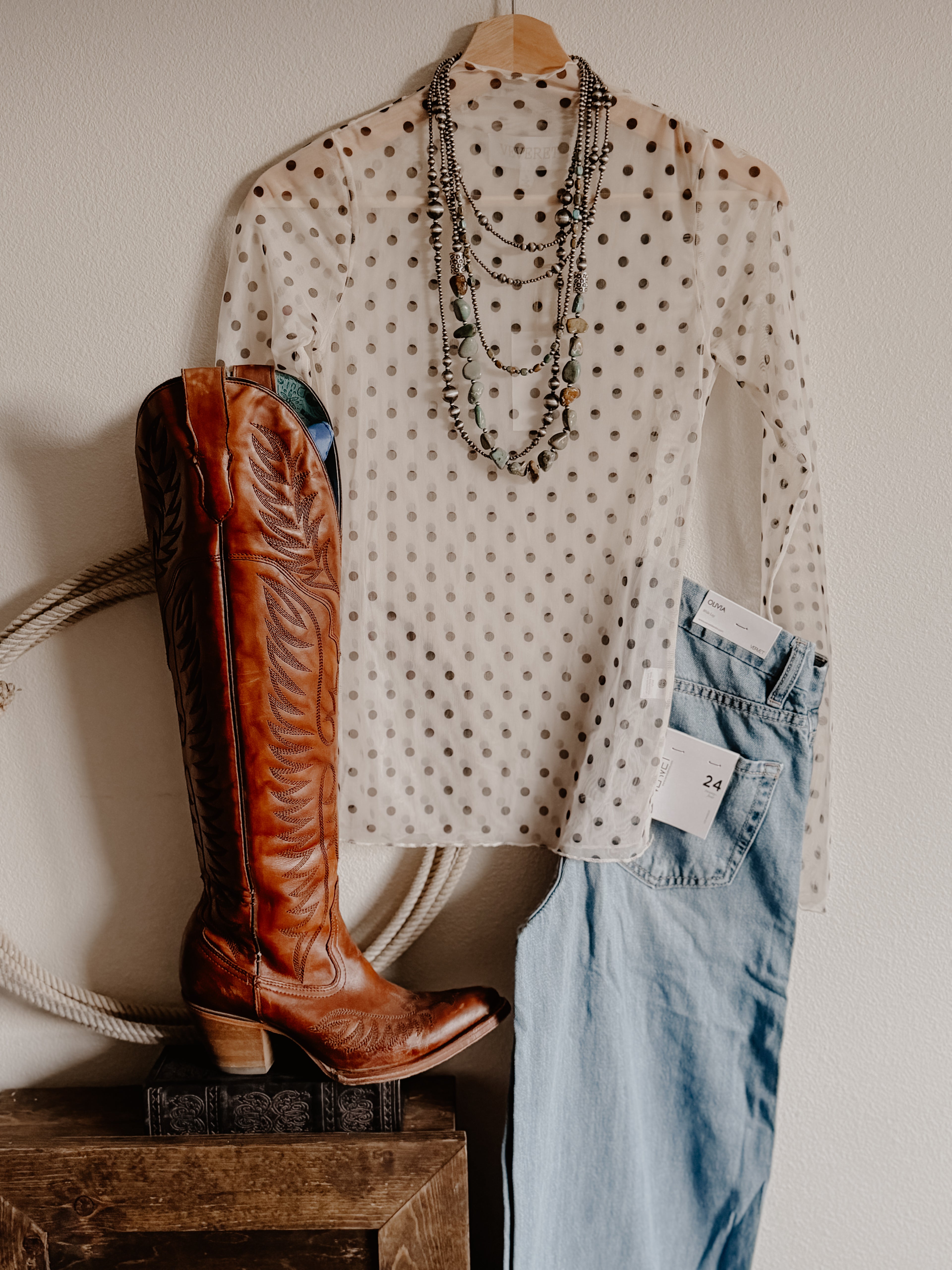 THE SHEER POLKA-DOT TOP