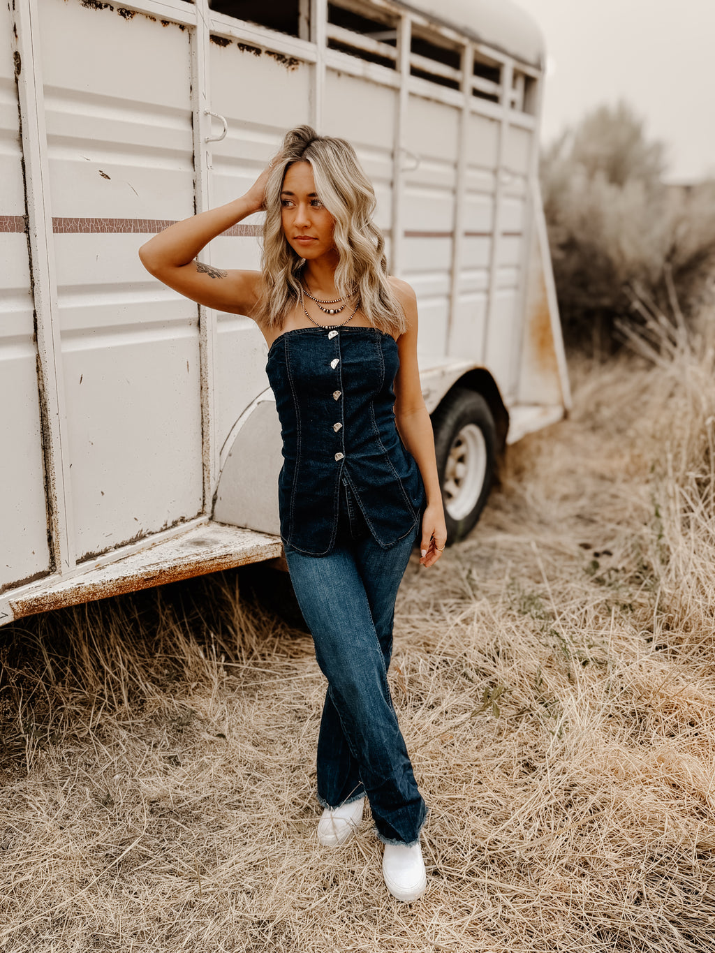 THE RYE DENIM TOP
