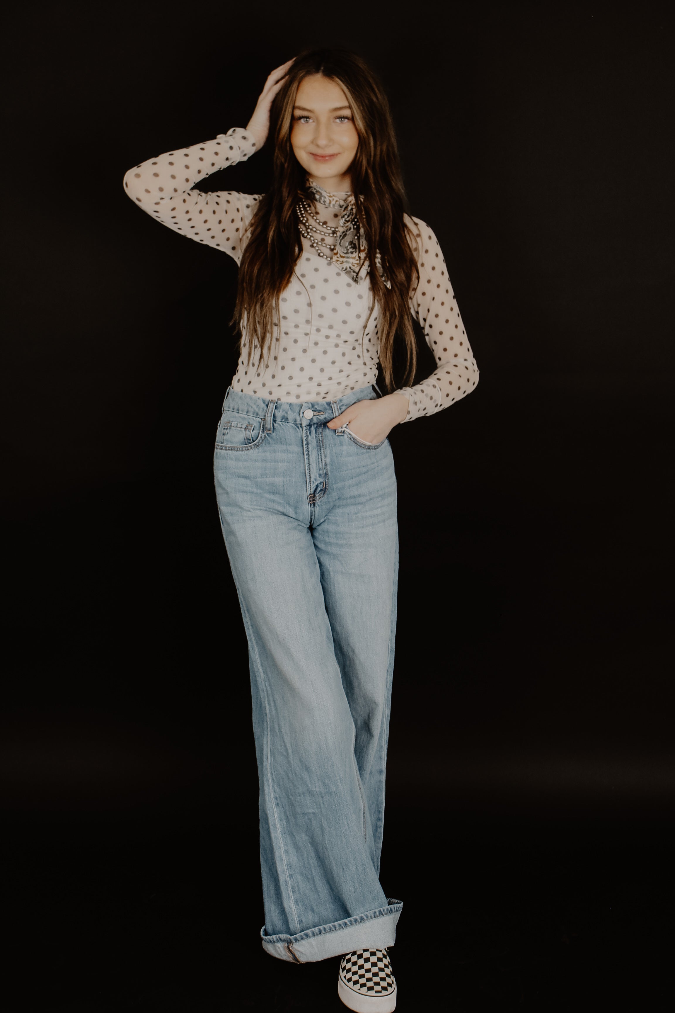 THE OLIVA WIDE LEG JEANS