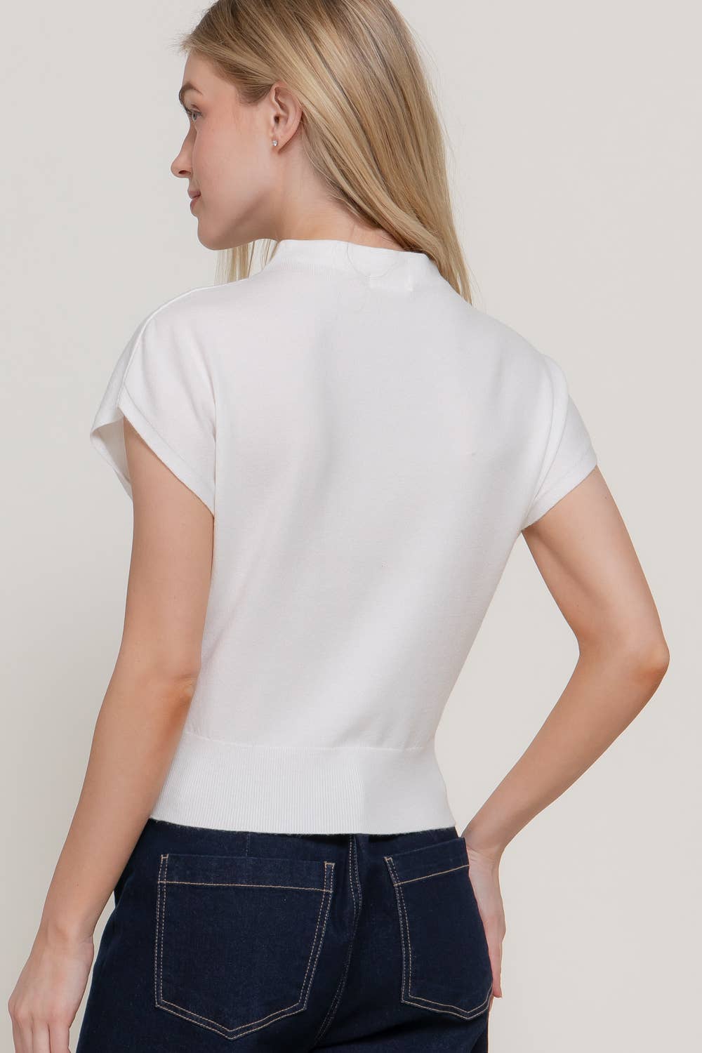 THE TAYLOR MOCK SWEATER TOP
