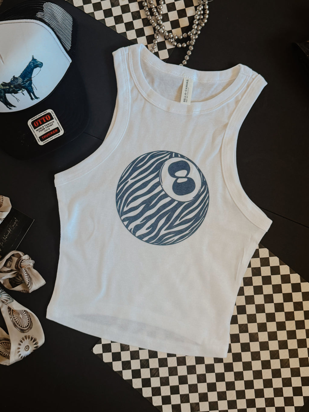 ZALLE 8 BALL CROP TANK