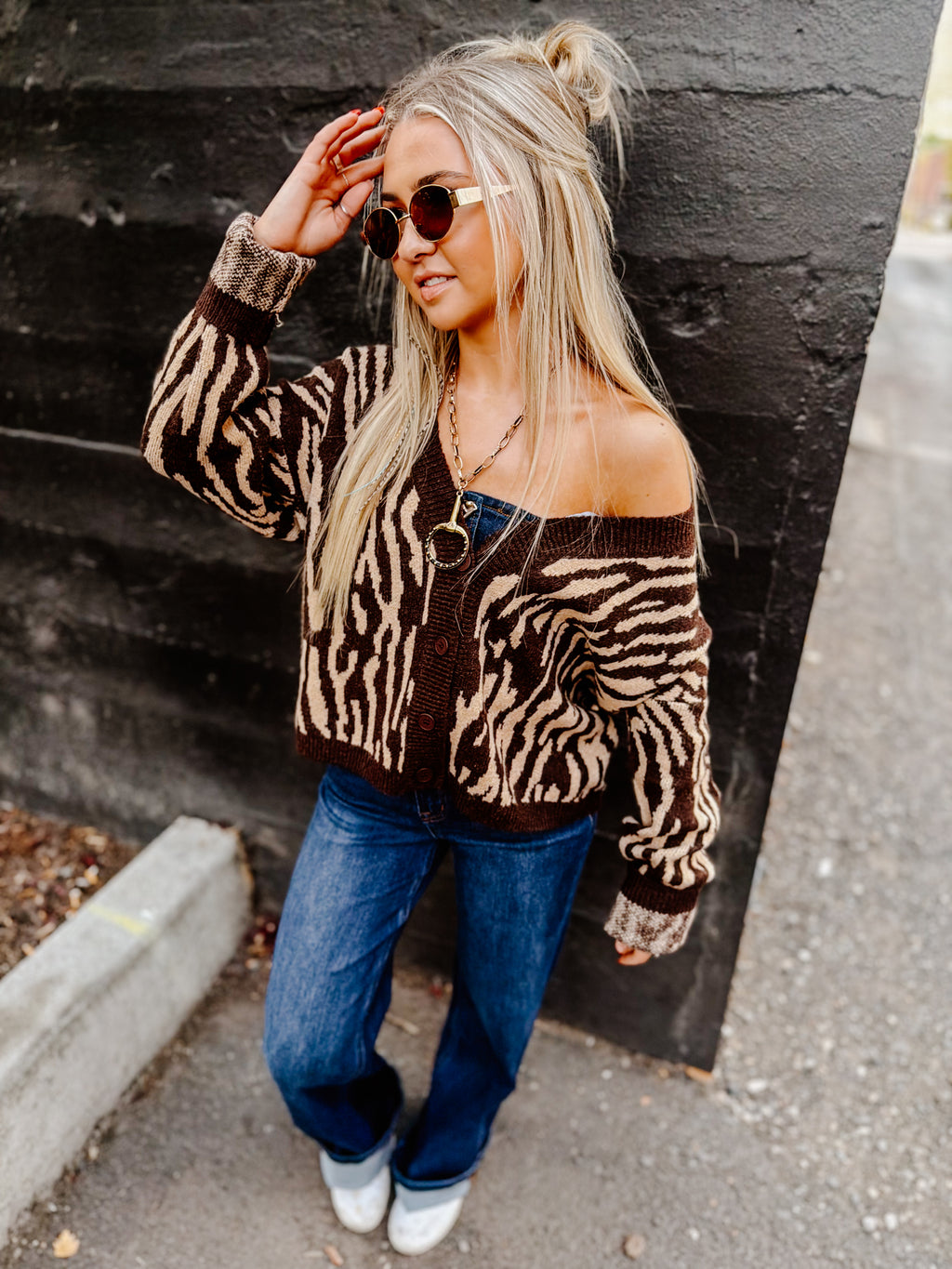 THE ZEBRA GIRL CARDIGAN