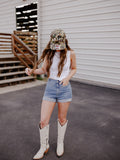 THE LUCKY GIRL CAMO TRUCKER