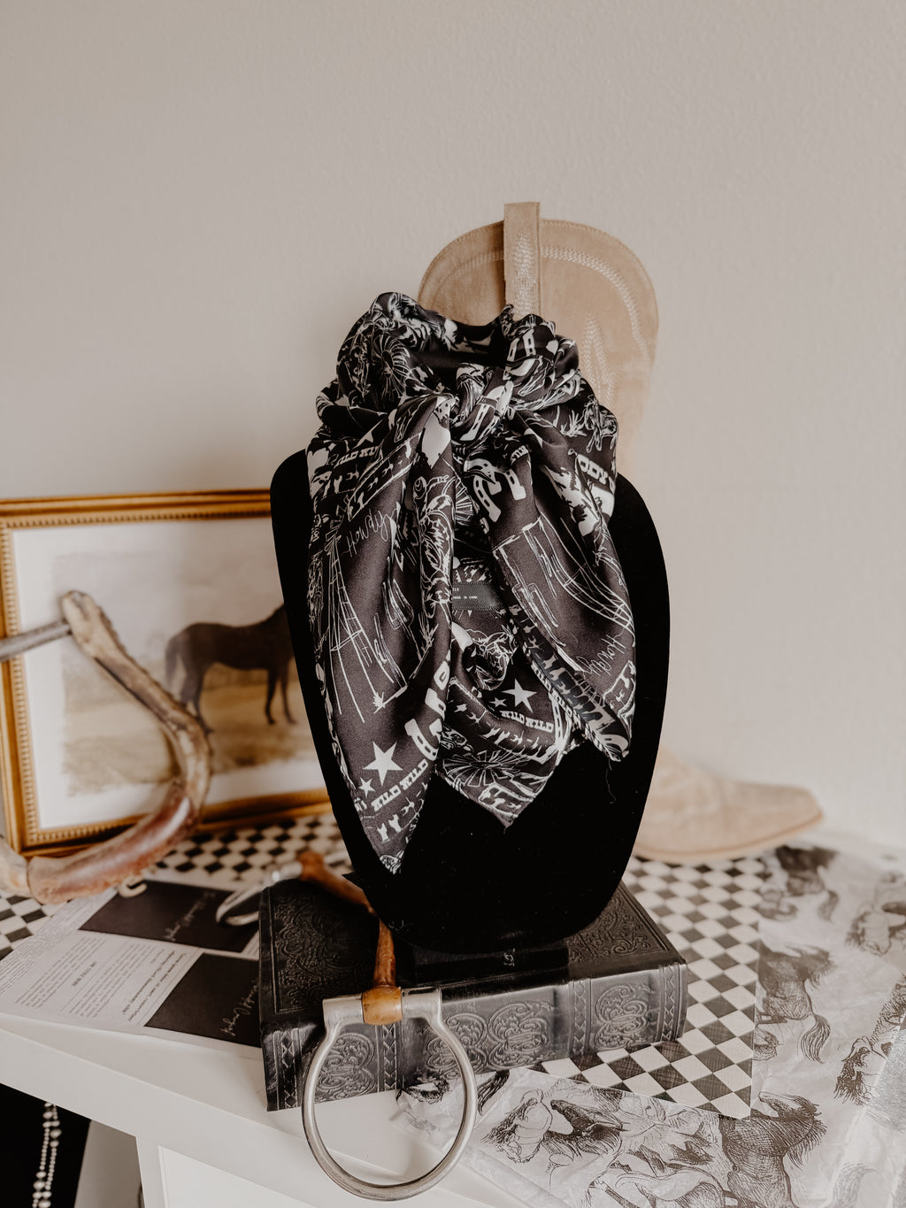 THE MIDNIGHT RODEO SILK WILD RAG