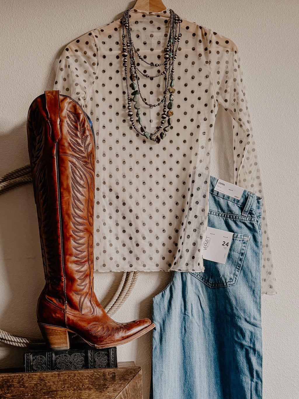 THE SHEER POLKA-DOT TOP