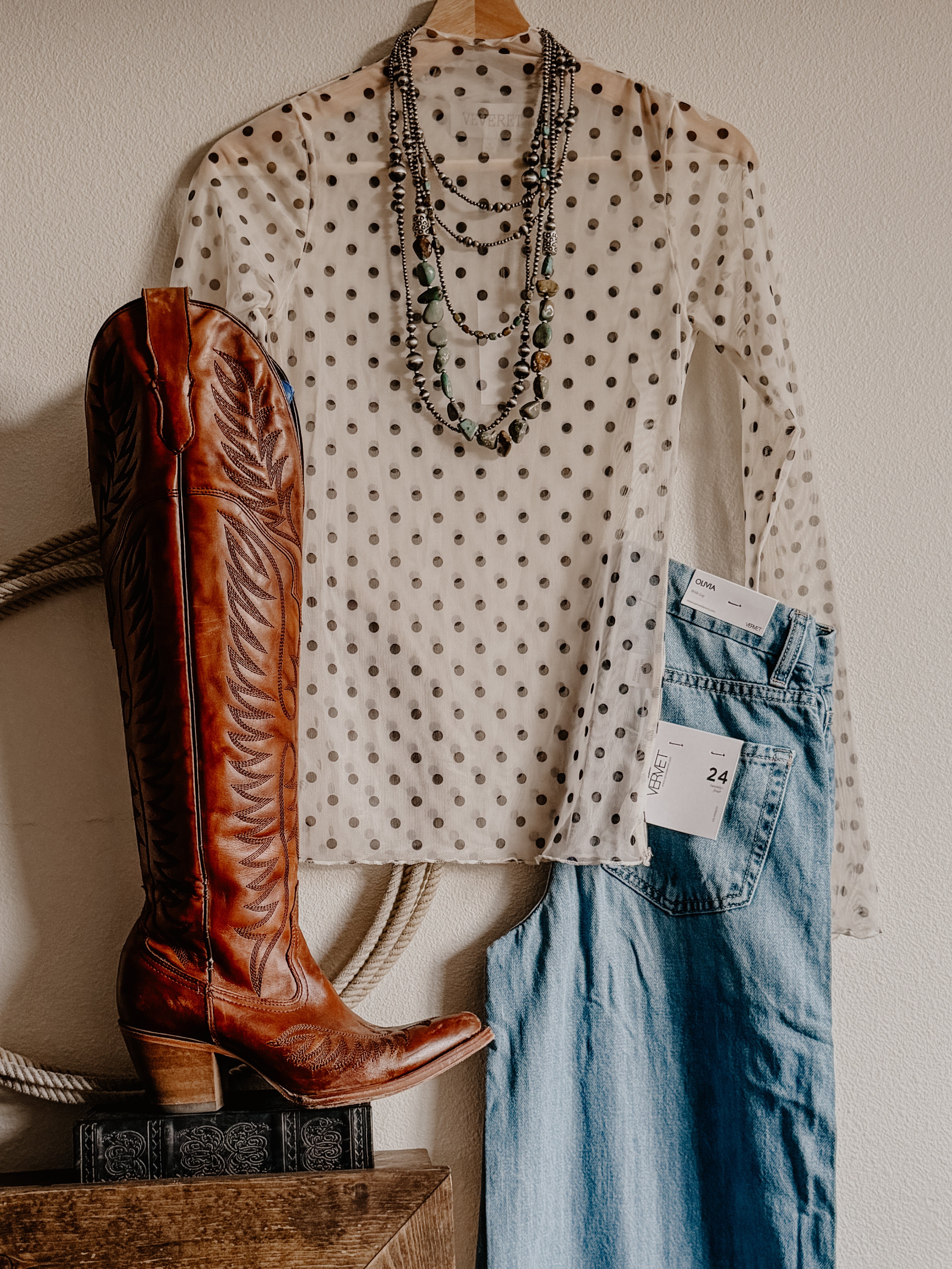 THE SHEER POLKA-DOT TOP