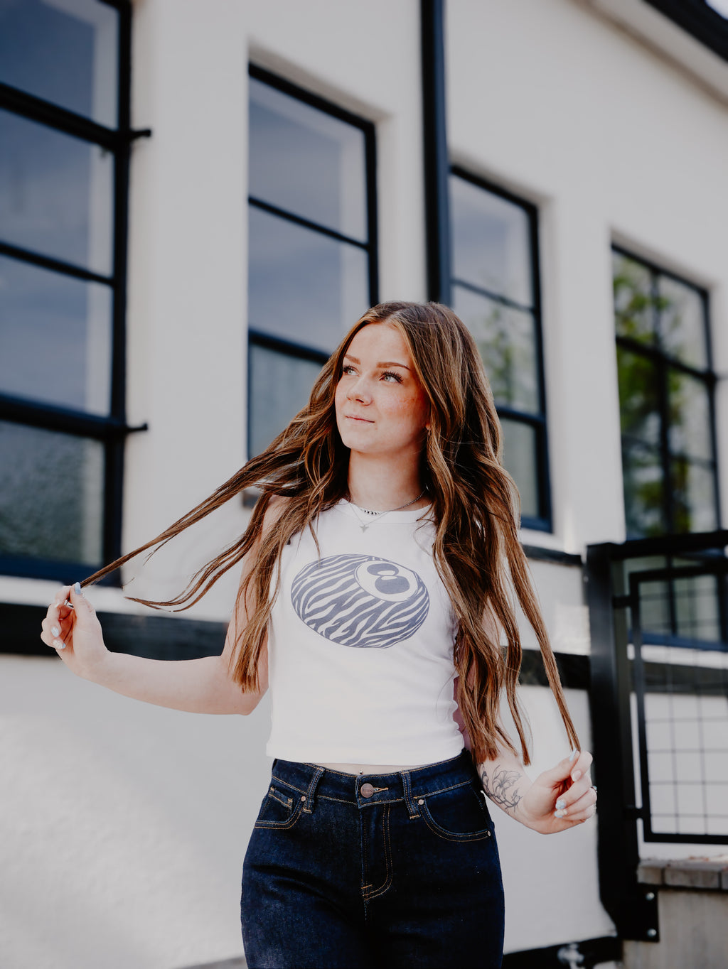 ZALLE 8 BALL CROP TANK