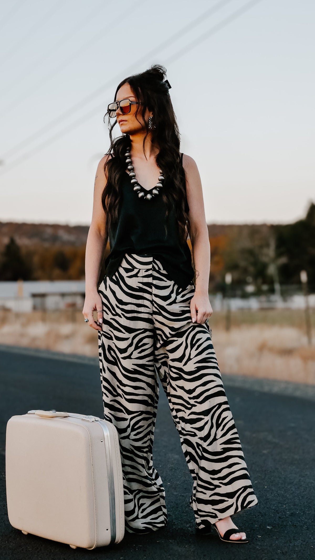 THE BAYLOR ZEBRA WIDE LEG