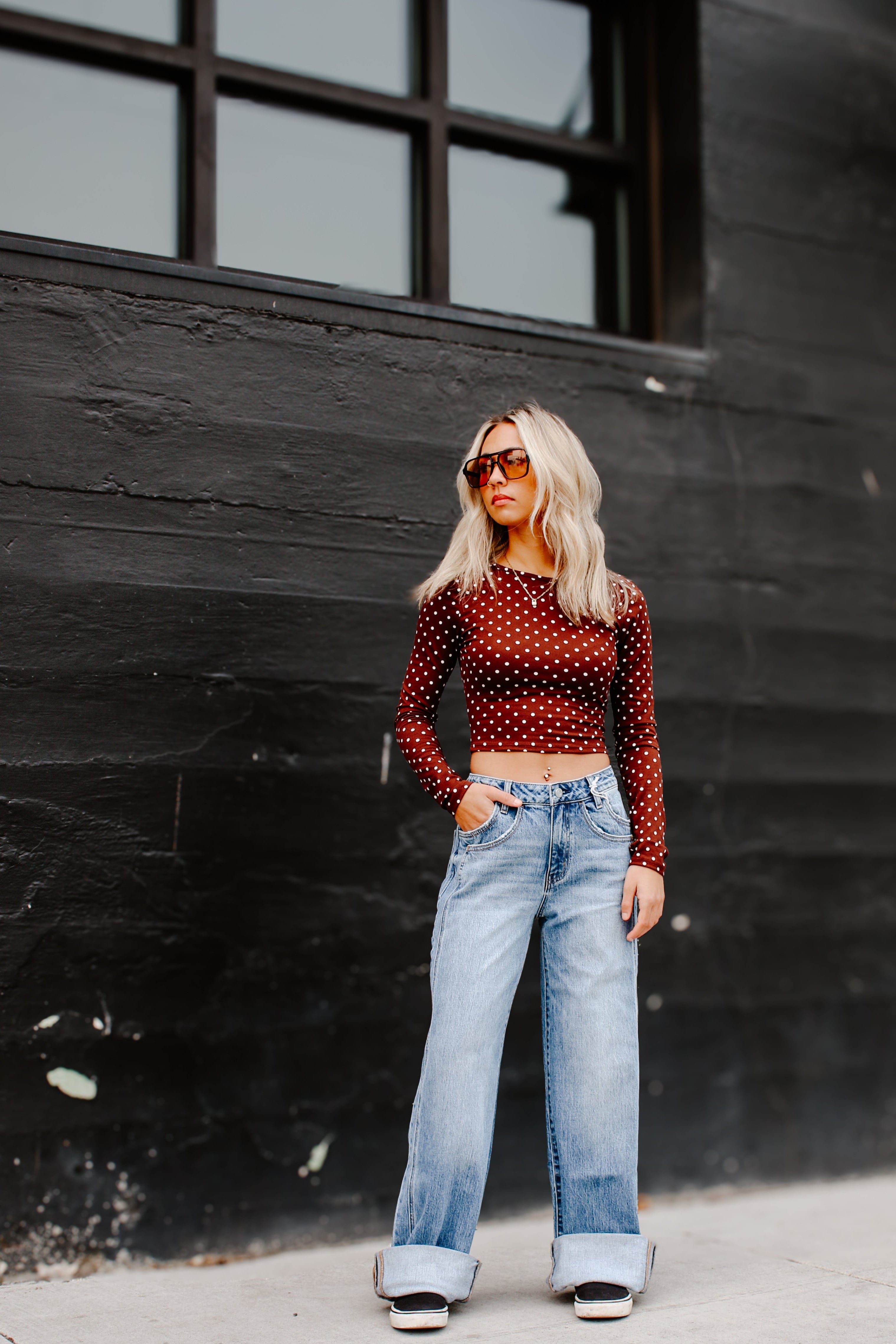 THE WADE HIGH RISE CUFFED JEANS