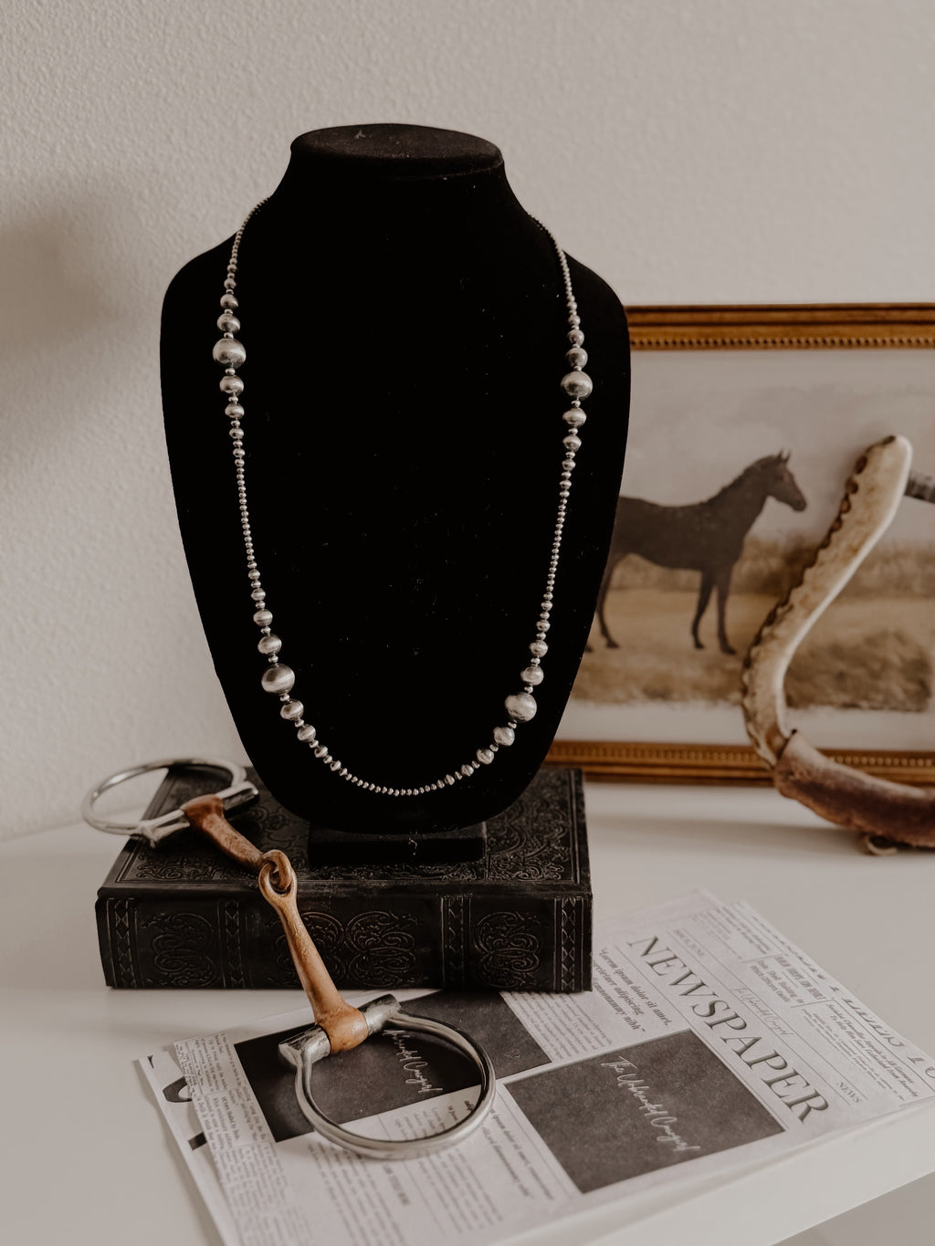 THE SEDONA -Graduated Sterling Pearls 30" Long