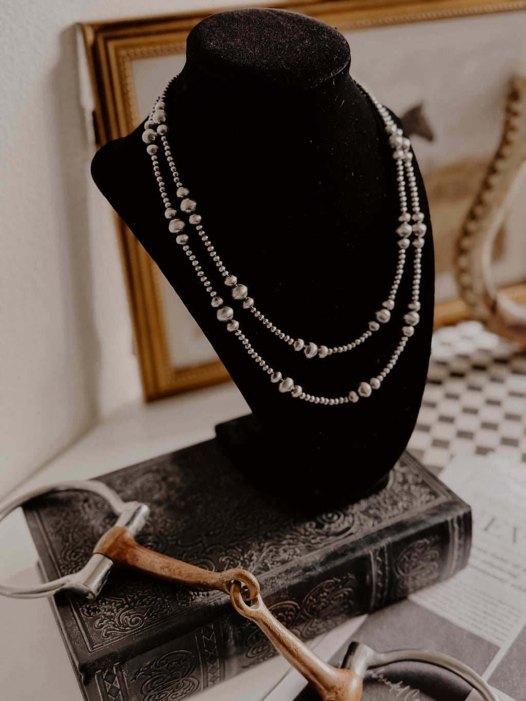 SILVER SAGUARO -3/6/8mm Graduated Sterling Pearls