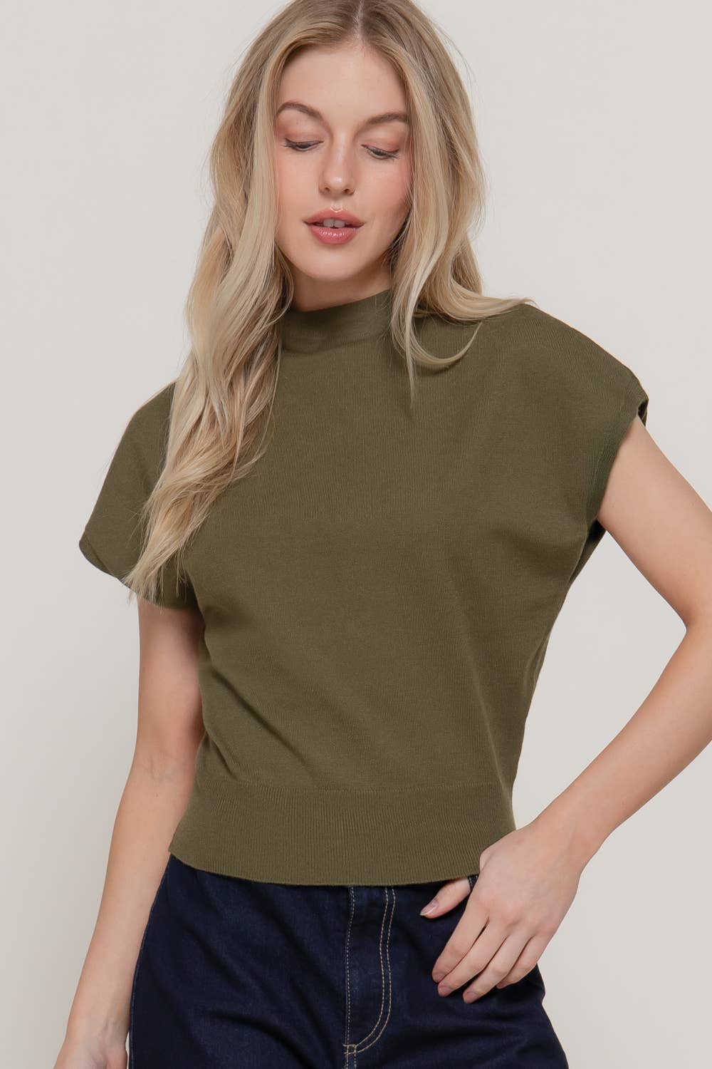 THE TAYLOR MOCK SWEATER TOP