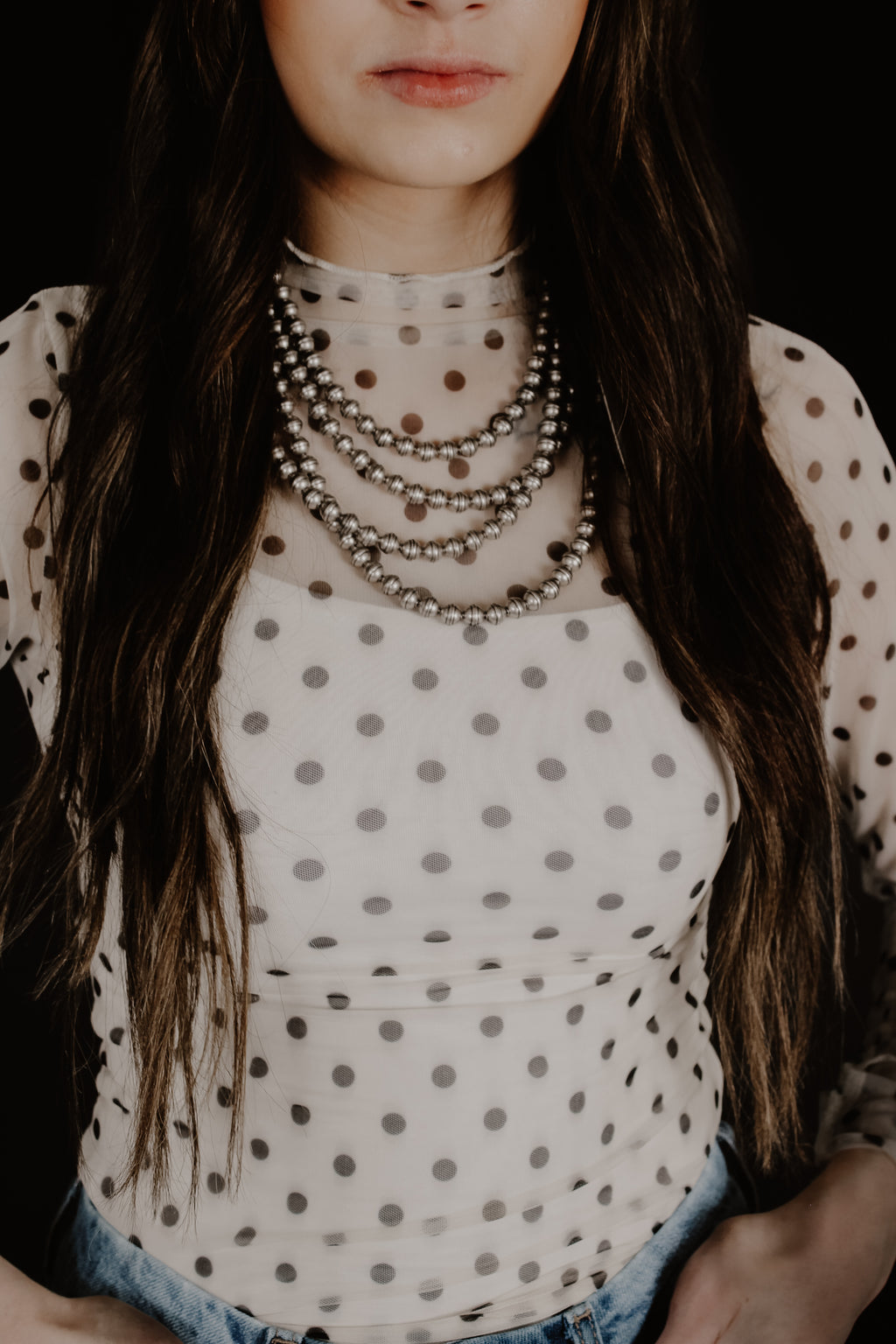 THE SHEER POLKA-DOT TOP