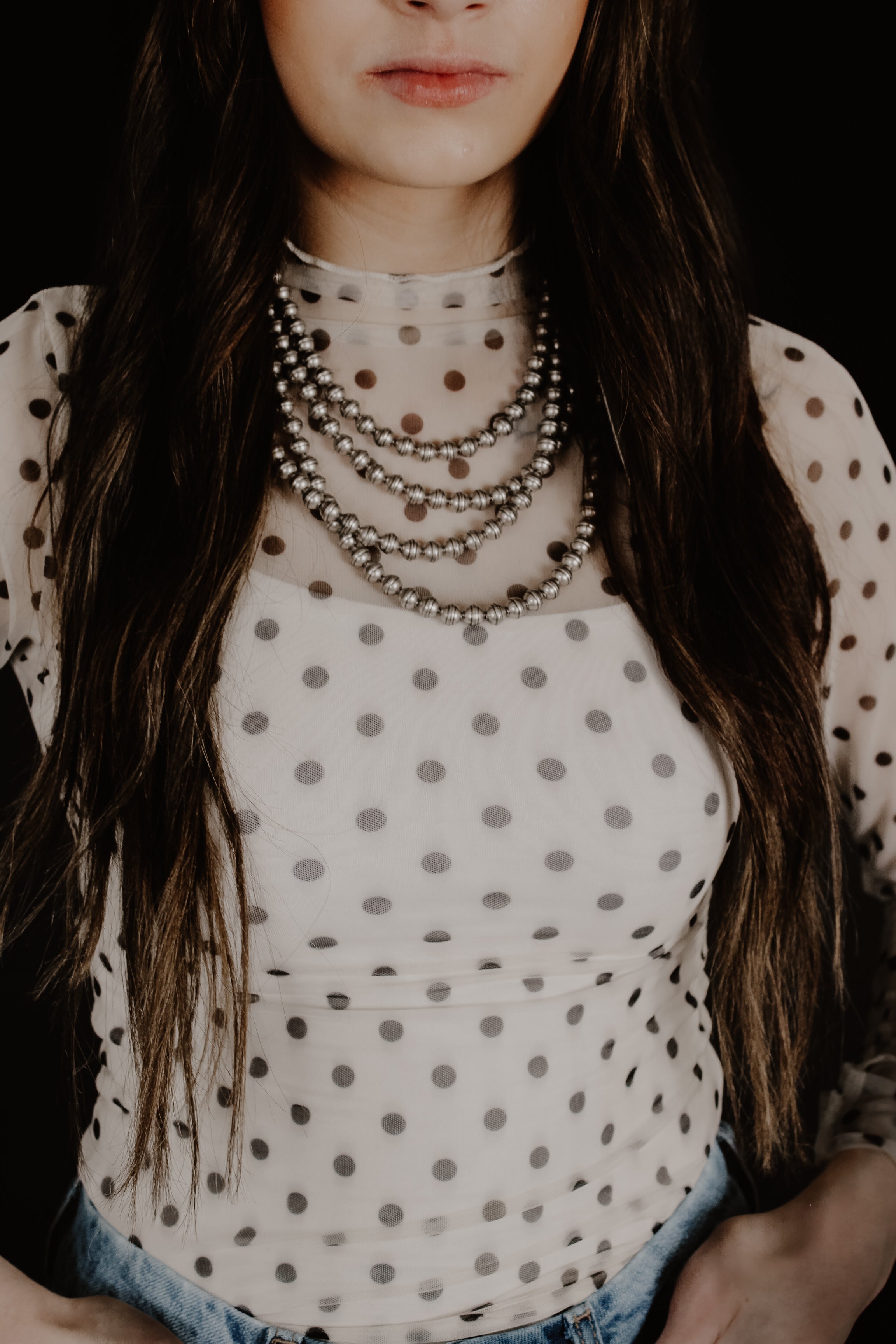 THE SHEER POLKA-DOT TOP