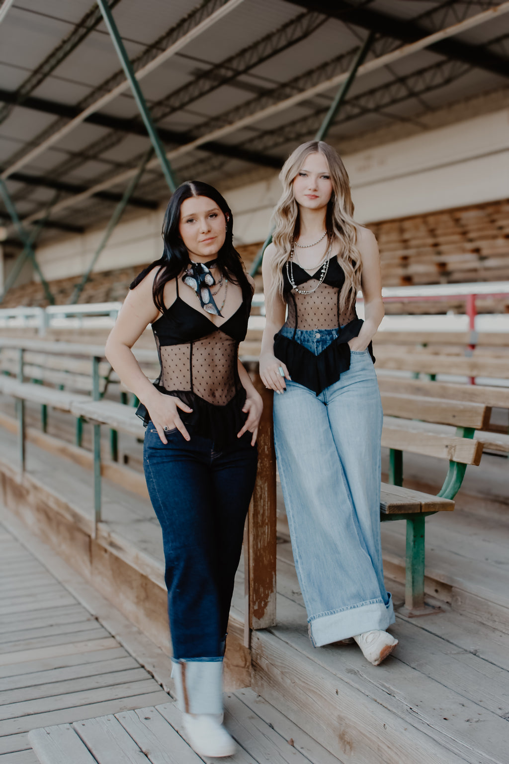 THE EVERETT SHEER LACE TOP