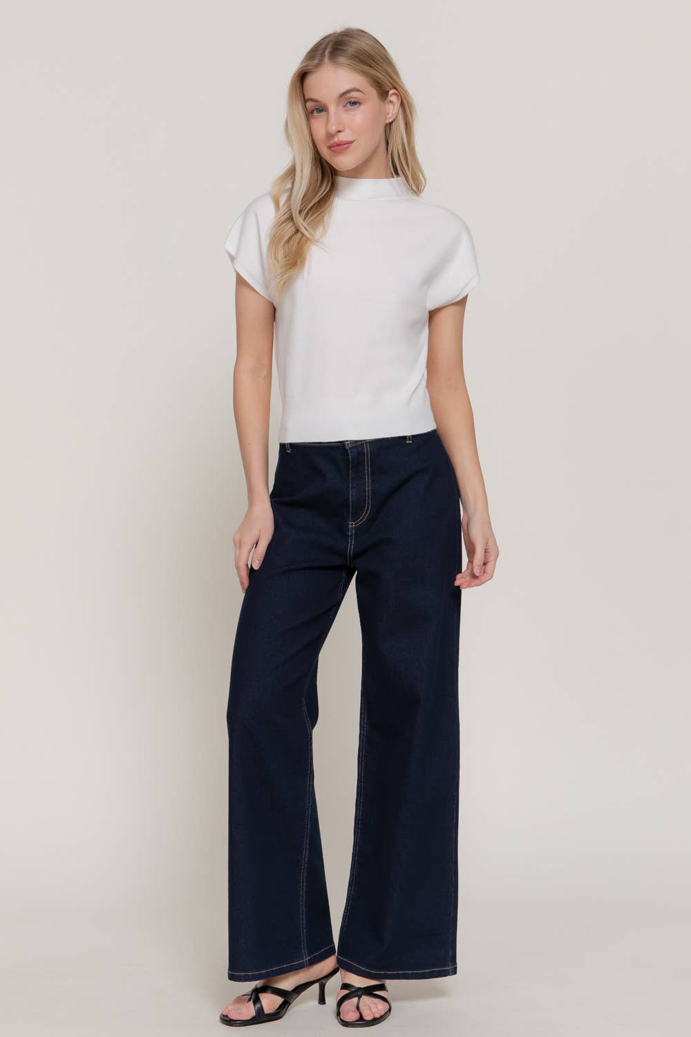 THE TAYLOR MOCK SWEATER TOP