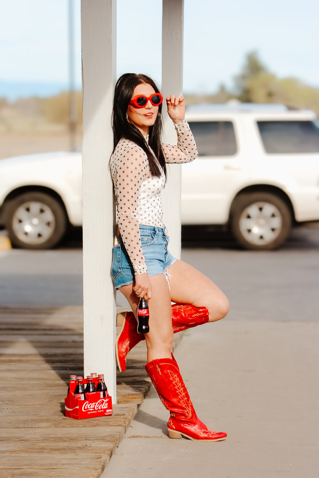 THE SHEER POLKA-DOT TOP