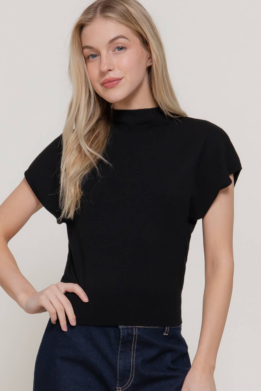 THE TAYLOR MOCK SWEATER TOP