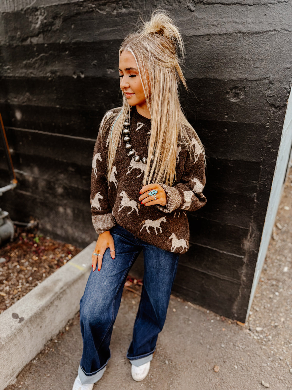 THE PRAIRIE HORSE SWEATER