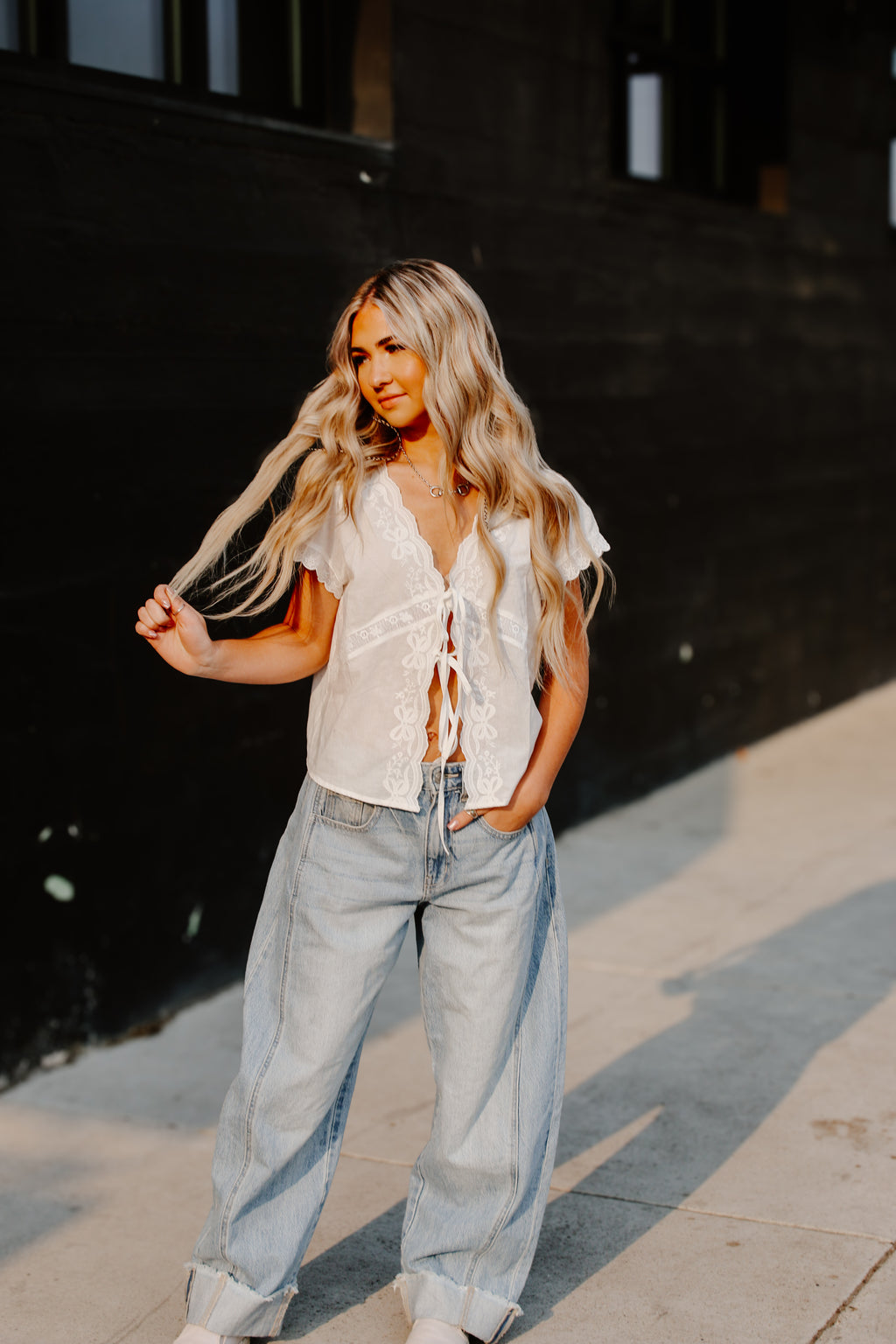 THE SARAH TIE TOP
