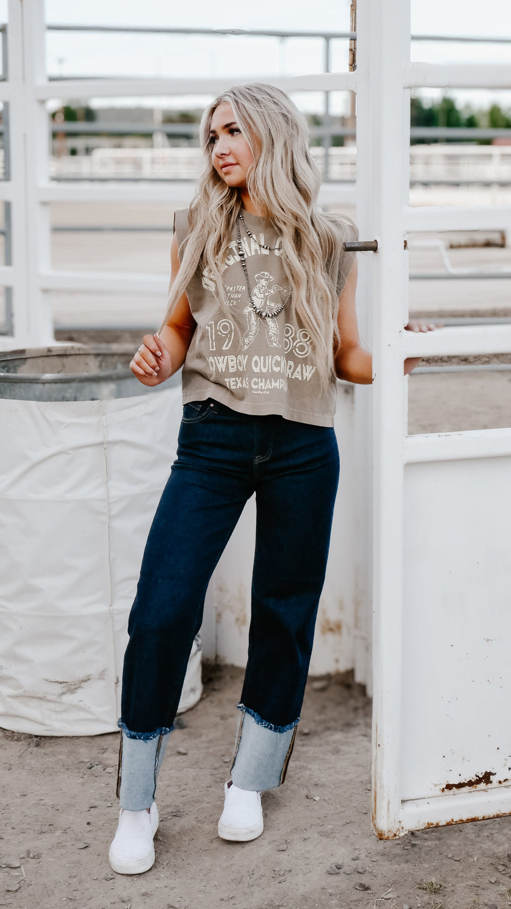 THE ORIGINAL COWGIRL CUFF JEANS