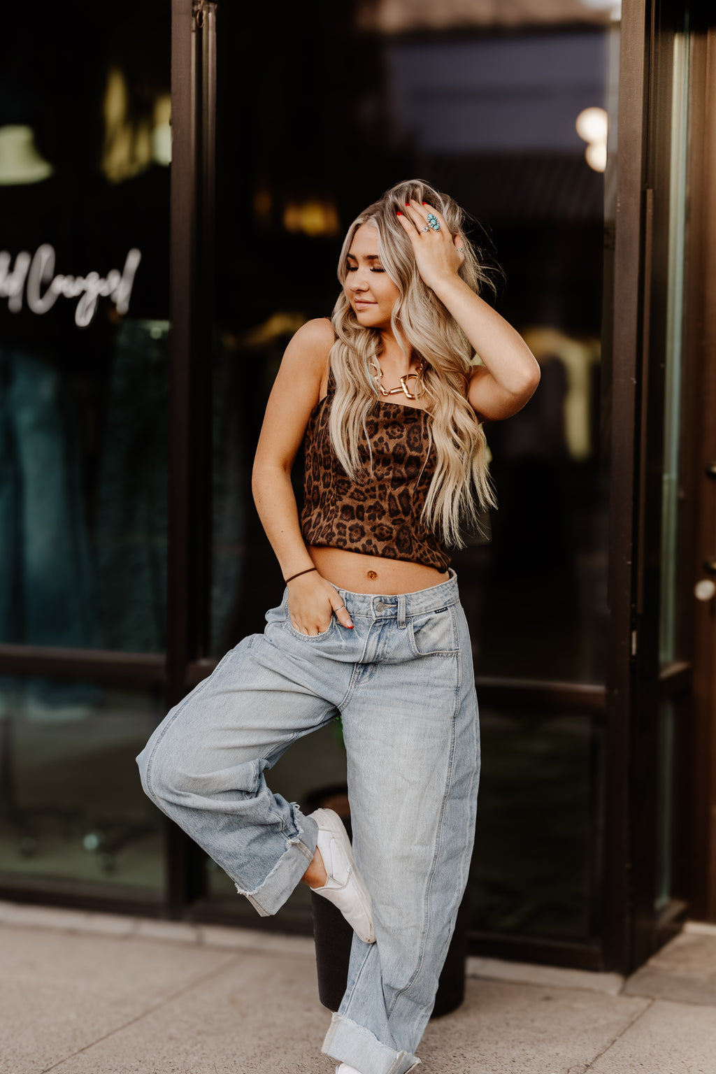 THE THE LAYLA LEOPARD TOP
