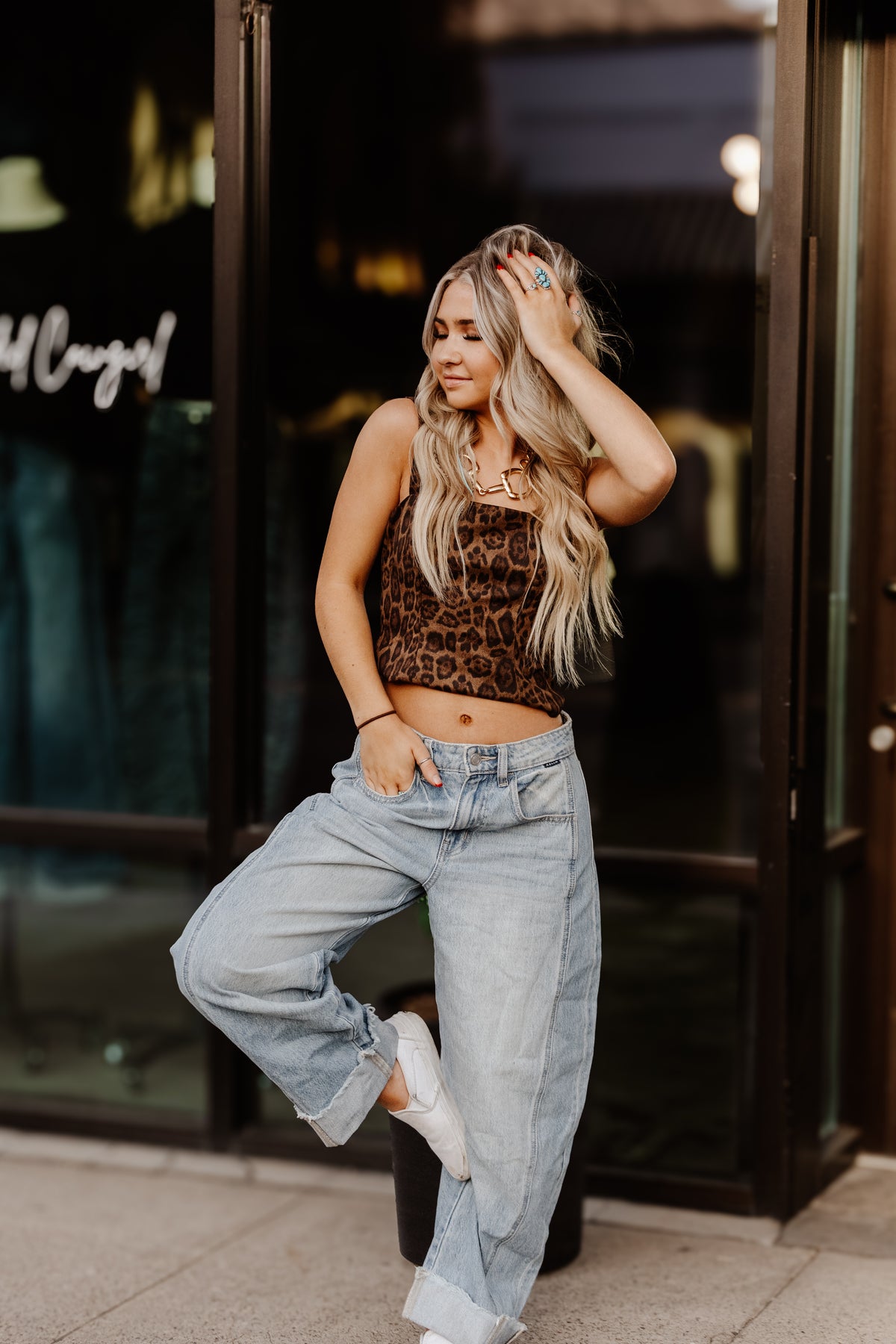 THE THE LAYLA LEOPARD TOP